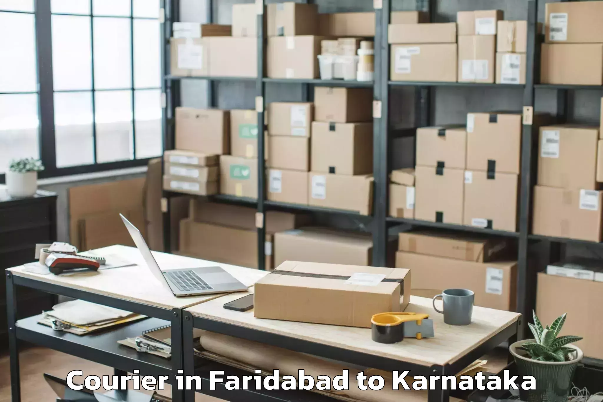 Book Faridabad to Harapanahalli Courier Online